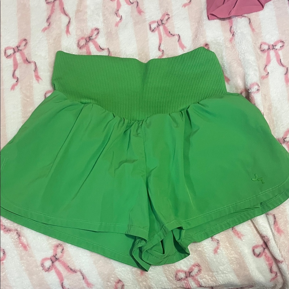 JoyLab Vibrant Green High Waist Women's Shorts